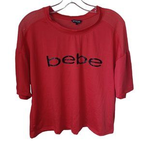 Bebe Red Top Size Large